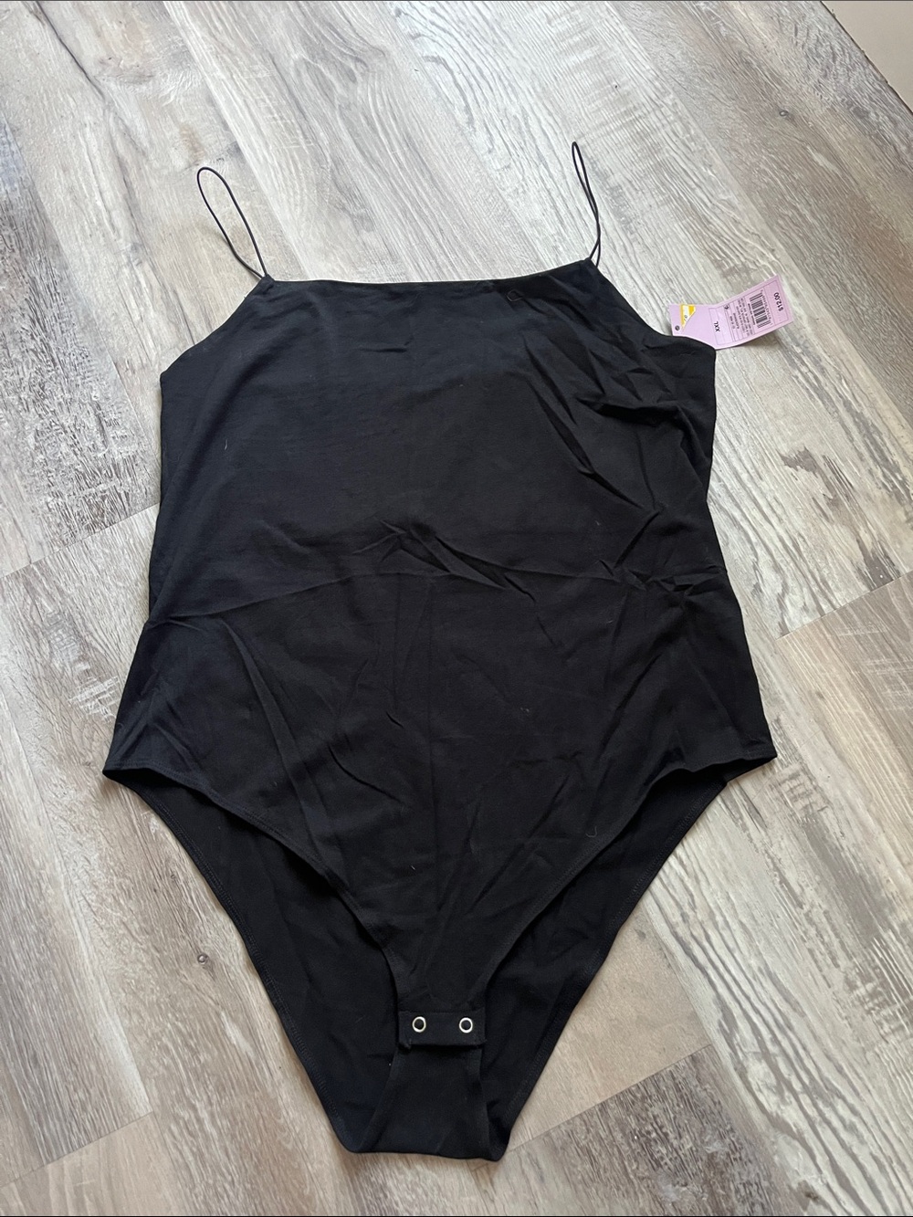 wild fable Black Slim Strap Bodysuit